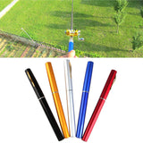 Outdoor Portable Pocket Telescc Mini Pole Pen Shape Folded Rod With Reel Wheel Fishing Accessories