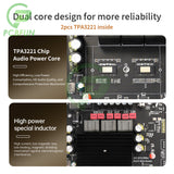 DC12-30V ZK-ST21 BT Digital Amplifier Board 2.1 Channel 100W+100W+200W Subwoofer Chip TPA3221