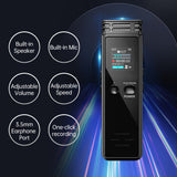 S8 Digital Voice Recorder 16GB Activated Record Playback Mic and Speaker 1536KBPS High Recording Password Protection TFT Screen