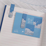 Series Double-sided Magnet Bookmark Romantic Cloud Sky Landscape Magnetic Bookmar Book Lovers for Reading