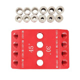 30 45 90 Degree Angle Drill Guide, Drill Guide Jig For Oblique/Straight Holes, 4 Sizes, Drill For Cable Railing