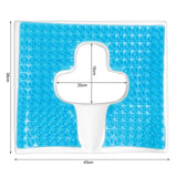 Gel Anti Bedsore Cushion Breathe Freely Fiber Material T Shaped Opening Triangular Slope Design Breathable Chair Pad Car