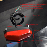LED Safety Rear Lamp Warning Taillights Electric Bike Modification Accessories