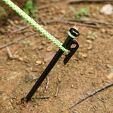 4Pcs Forged Steel Heavy Duty Unbreakable Tent Pegs with Storage Bag & Hammer for Camping Picnic