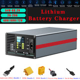 2A-20A Charger 54V to 88.2V Li-ion Lithium Battery Charge Current Voltage Adjustable 48V 60V 72V Smart Fast Charging