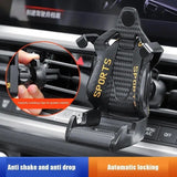 Seat Shape Holder Auto Air Vent Mobile Phone Clip 360 Degree Rotatable Cellphone Rack for Car Interior Accessory