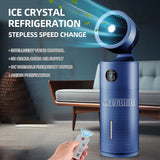 Household Tower Bladeless Air Purifier & Standing Humidifier Water Spray Fan with 50W Power