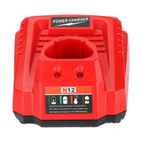 For Milwaukee 10.8-12V Li-ion Fast Charging M12 N12 48-11-2401 48-11-2402 Power Tools Lithium Battery Charger