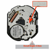 VS37 VS37A Light-Powered Movement Accessories 3 Digit Calendar Watch Parts