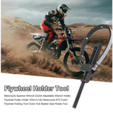 Disassembly Repair Tool Motorcycle Belt Disk Flywheel Fixed Card Wrench Holding Tools Front Clutch Magnetic Motor Pulley Plate