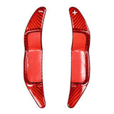 Red Carbon Fiber Shift Paddles For Mini R56 R55 R57 R58 R59 R60 Steering Wheel Paddle Extension
