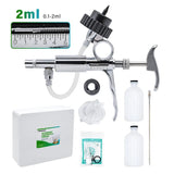 2ml/5ml Automatic Livestock Continuous Metal Syringe Veterinary Equipment With Bottles Vaccination Double vaccine bottle