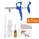 2ml Animal Continuous Syringe Veterinary Chicken Automatic Vaccine Syringe Animal Injection Dosing Device 0.75ml/1ml/2ml