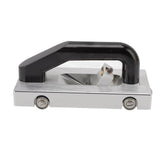 Touch Floor Grooving Hand Tool Floor Groover Aluminium Alloy Manual with Guide Pulley U Shaped Silver Plastic Floor Construction Tool for Home