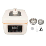 700W Low Sugar Rice Cooker 3L Grain Cooker Warmer Multi Function Touch Digital Display Visible Window with Non Stick Inner Pot Spoon Cup