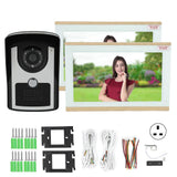 1080P Wired Video Doorbell with Motion Detection, Night Vision, and Remote Unlock