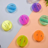 2pcs 7-Day Pill Box - Weekly Pill Organizer with 2 Compartments Per Day - Arthritis Friendly - Daily AM/PM Pill Box - Round Medi