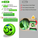 2pcs Dog Ball Toys for Small Medium Dogs Tooth Cleaning Interactive Elasticity Chew Toy Rubber Safe Food Ball Toy Pet Stuff