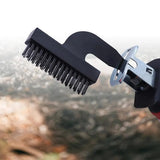 2pcs Reciprocating Saw Wire Brush Attachment Electric Cleaning Brush for Rust Removal, Grinding, Stain Removal, Wall Finishing