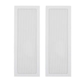 PC Fan Dust Filter Magnetic Frame Fine Mesh PVC Computer Fan Filter Grills for Computer Cooler Fan PSU 4.72x14.17in 2pcs White