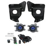 Car Front Bumper Fog Lights Assembly White Light LED Fog Lights Low Beam High Beam for 2014-2019 Fo