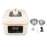 700W Low Sugar Rice Cooker 3L Grain Cooker Warmer Multi Function Touch Digital Display Visible Window with Non Stick Inner Pot Spoon Cup