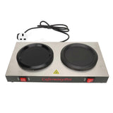 Two Position Coffee Warmer Double Burner 80480W Rapid Heating Commercial Coffee Warmer Decanter for Cocoa Tea Water Milk