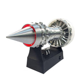Engine Turbofan Blades Silver White Aircraft Engine Electric Model Assemble