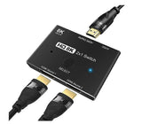 HDMI Switch 2.1 Version 8K Switcher Splitter KVM Ultra HD 2 in 1 Out High Speed 48Gbps Support 4K@120Hz 8K@60Hz Adapter Converter for PS5 Xbox Monitor