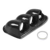 Triple Gauge Pod,52mm Carbon Fiber Dash Triple Dash Gauge Pod Triple Gauge Holder Meticulously Designed