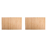 2X Sofa Armrest Tray Wood Tambour Tray Flexible Foldable for Food/Drinks/Snacks/Cup Coaster