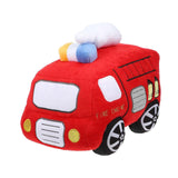 Plush Fire Engine Stuffed Truck Toy Plush Vehicle Doll Cartoon Fire Truck Doll