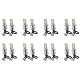 16X H3 Super Bright LED Headlight Fog Light Driving Lamp Bulb Kit 6000K White 10W