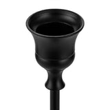 Taper Candle Holders Black Candlestick Set of 12 Candle Stick Long Holder for Fireplace Dining Table