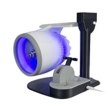 (blue light) Jet Humidifier Fan Plane Engine Shaped USB Powered Desk Fan, Quiet to Operate for Home and Office Use  blue light