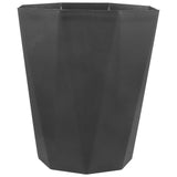 1pc Household Trash Can Open Trash Basket Plastic Basket for Bathroom Bedroom Kitchen (Black)