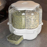 Home Food Container Rotatable Rice Barrels Sealed Container