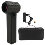 Electric Jet Fan Air Duster 1000000RPM 64mm Brushless Motor 5000g Thrust Rechargeable Handheld Air Blower for Car Computer Black EU Plug 100?240V