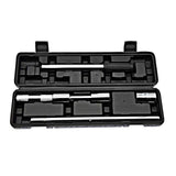 Extended Lug Wrench with Blow Storage Case, 4 Way Wheel Nut Wrench with Standard Socket (17mm, 19mm, 21mm & 23mm)