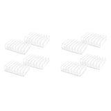8 Pcs Clear Acrylic CD Holder with Tackable CD DVD Display Rack CD Storage Rack Organizer Stand CD T