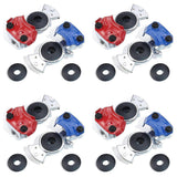 4X Gladhand Emergency & Service Brake Air Hose Coupling Connectors Glad Hands Parts for Semi Trucks