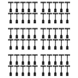 60PCS Adjustable Plastic Sign Holder,Clip-on Style Double Head Display Clips Rotating Reuse Sign Pri