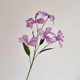 6pcs Artificial Flowers Bouquet Oil Painting Style Faux Floral Arrangement Realistic Flower Bunches Sticks Home Decor Wedding Table Centerpieces Photo
