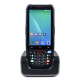 (UK Plug) Handheld POS Android 10.0 PDA Terminal 1D/2D/QR Barcode Scanner with Charge Base Support 2/3/4G WiFi