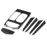 6Pcs Interior Trim Kit Gear Shift Panel Cover Dry Carbon Fiber Fit for Maserati Ghibli 2013?2016