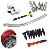 Comprehensive Car Fender Dent Repair Toolkit - Universal Flat Bar Tools Kit for Auto Dent Removal & More js