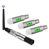 (with 3pcs Receiver) 2.4G Wireless DMX512 Transmitter Rechargeable Stage DJ Light Receiver New js