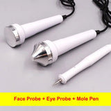 3 in 1 Ultrasonic Beauty Machine Mole Spot Remover Ultrasound Facial Massager Face Eye Care Tool Skin Tightening Deep Cleaning
