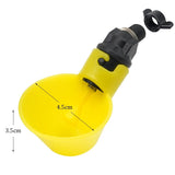 30 Pcs/lot Automatic Quail Drinker Chicken Duck Waterer Bowl Straight Pipe With Yellow Nipple Farm Poultry Drinking Water System