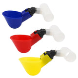 30 Pcs/lot Automatic Quail Drinker Chicken Duck Waterer Bowl Straight Pipe With Yellow Nipple Farm Poultry Drinking Water System